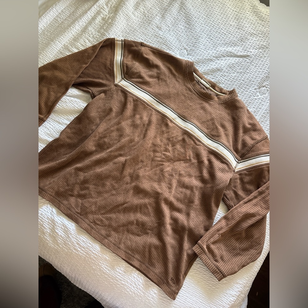Xtreme Gear vintage brown striped sweater